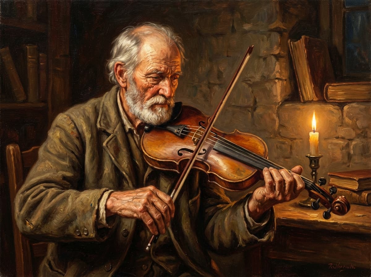 Rembrandt-style portrait