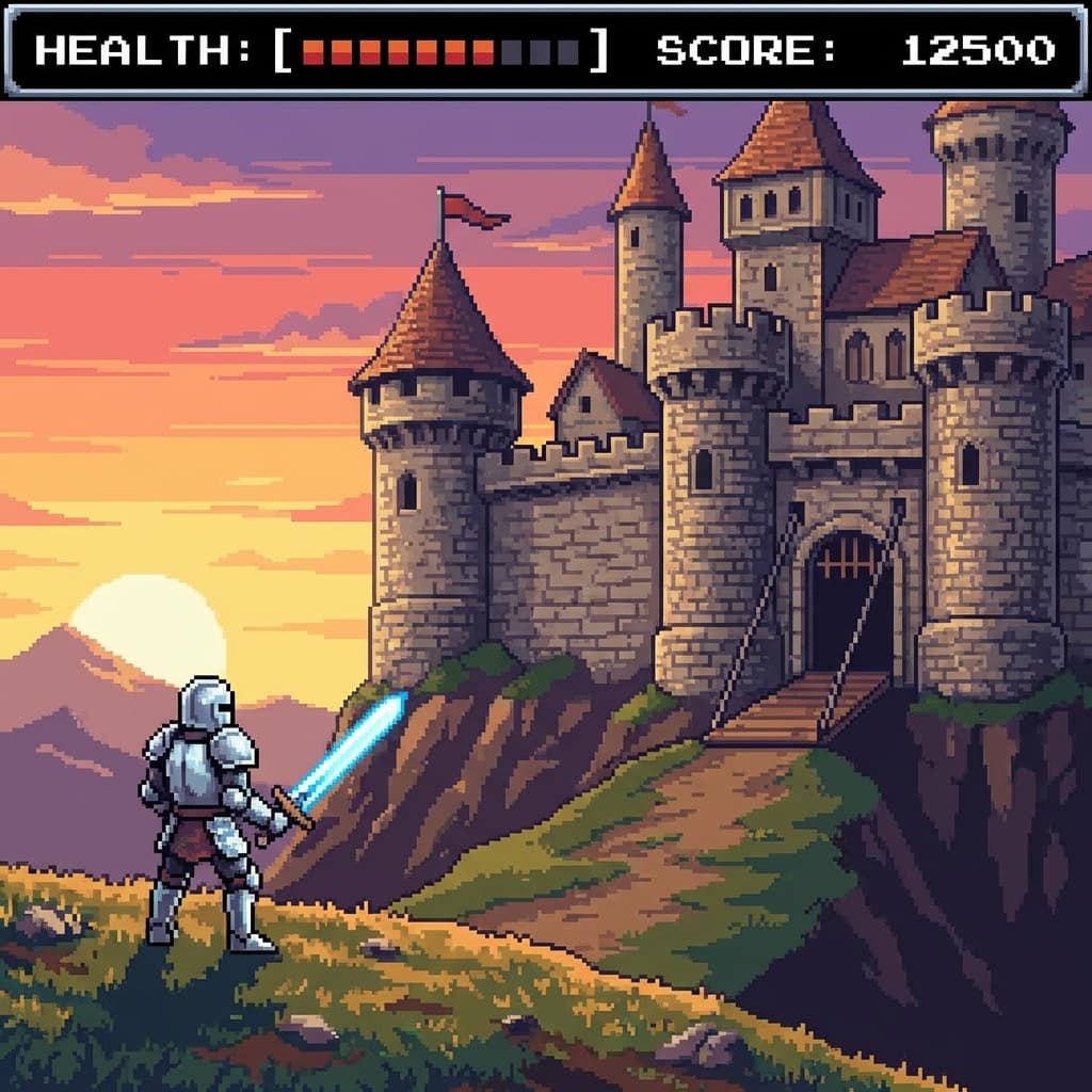 Pixel Art AI art example