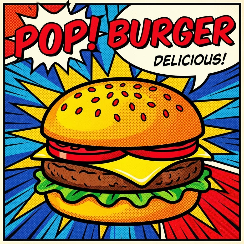 Pop art food