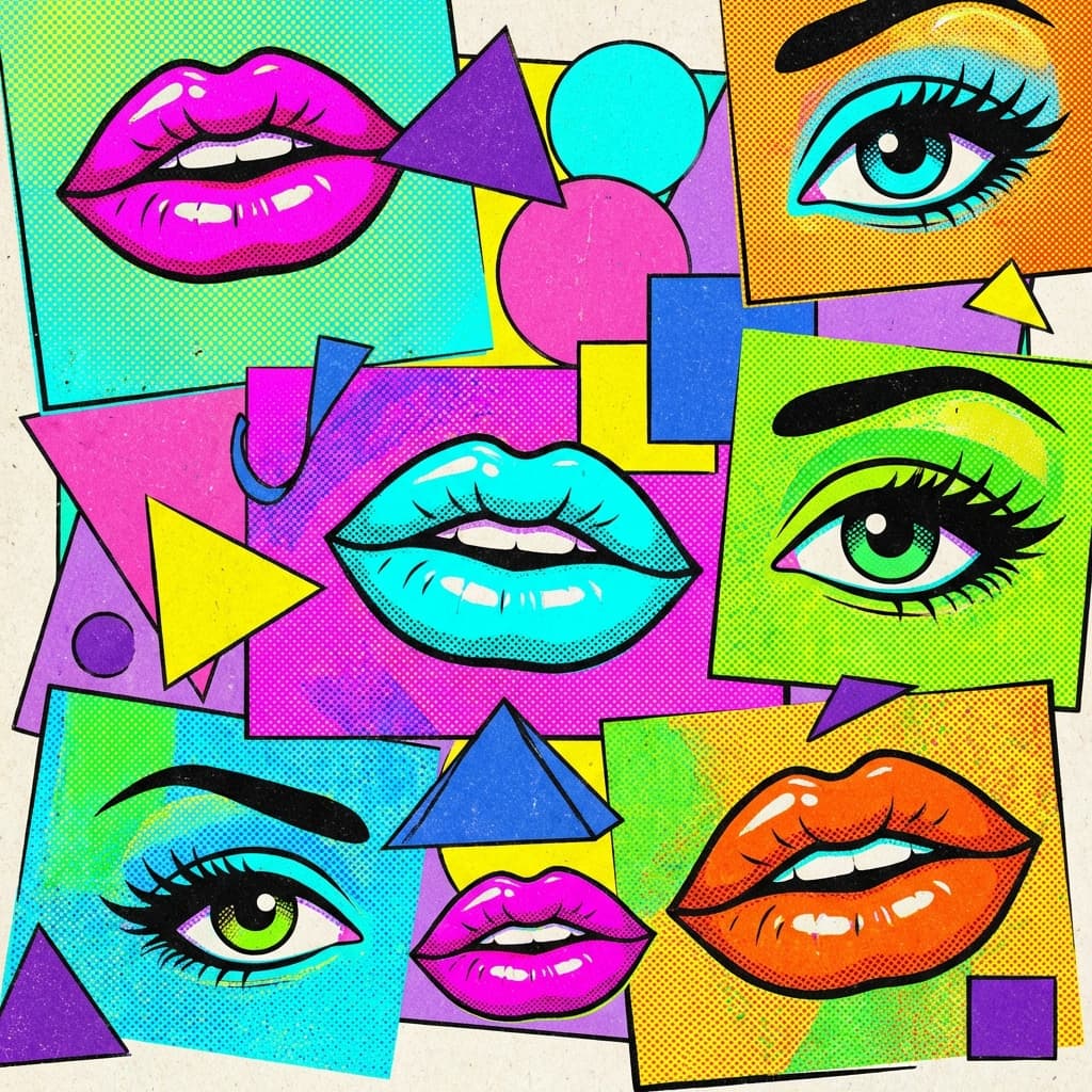 Pop art collage