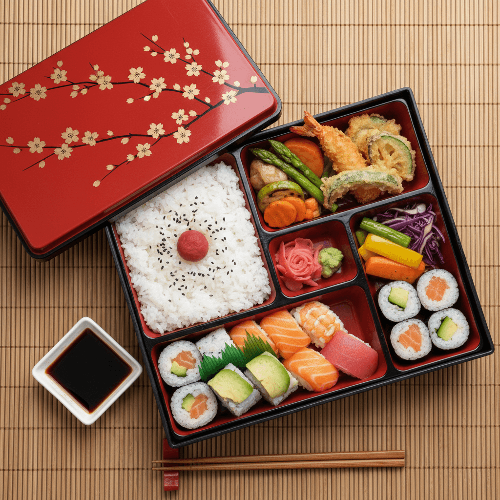 Overhead food flat lay